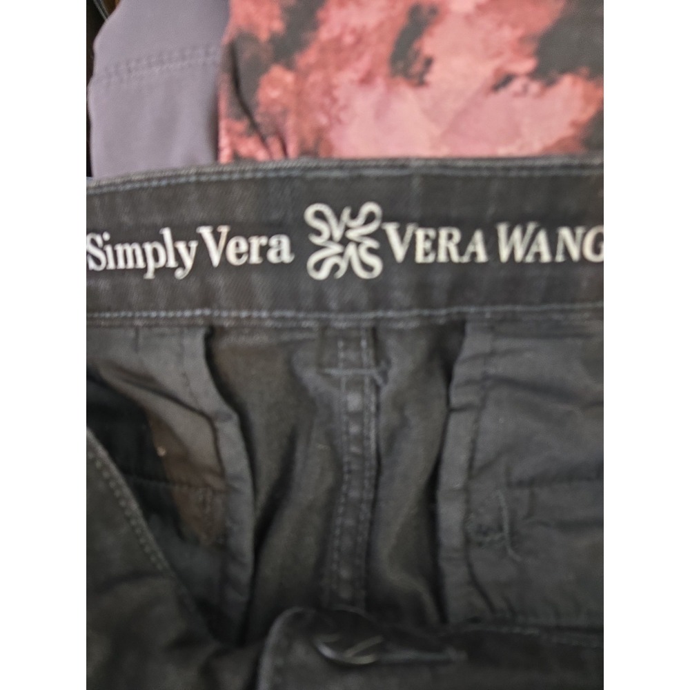 Simply Vera Wang Mid Rise Boot Cut Black Denim Jeans Size 36 X 30 (16). - Picture 7 of 11